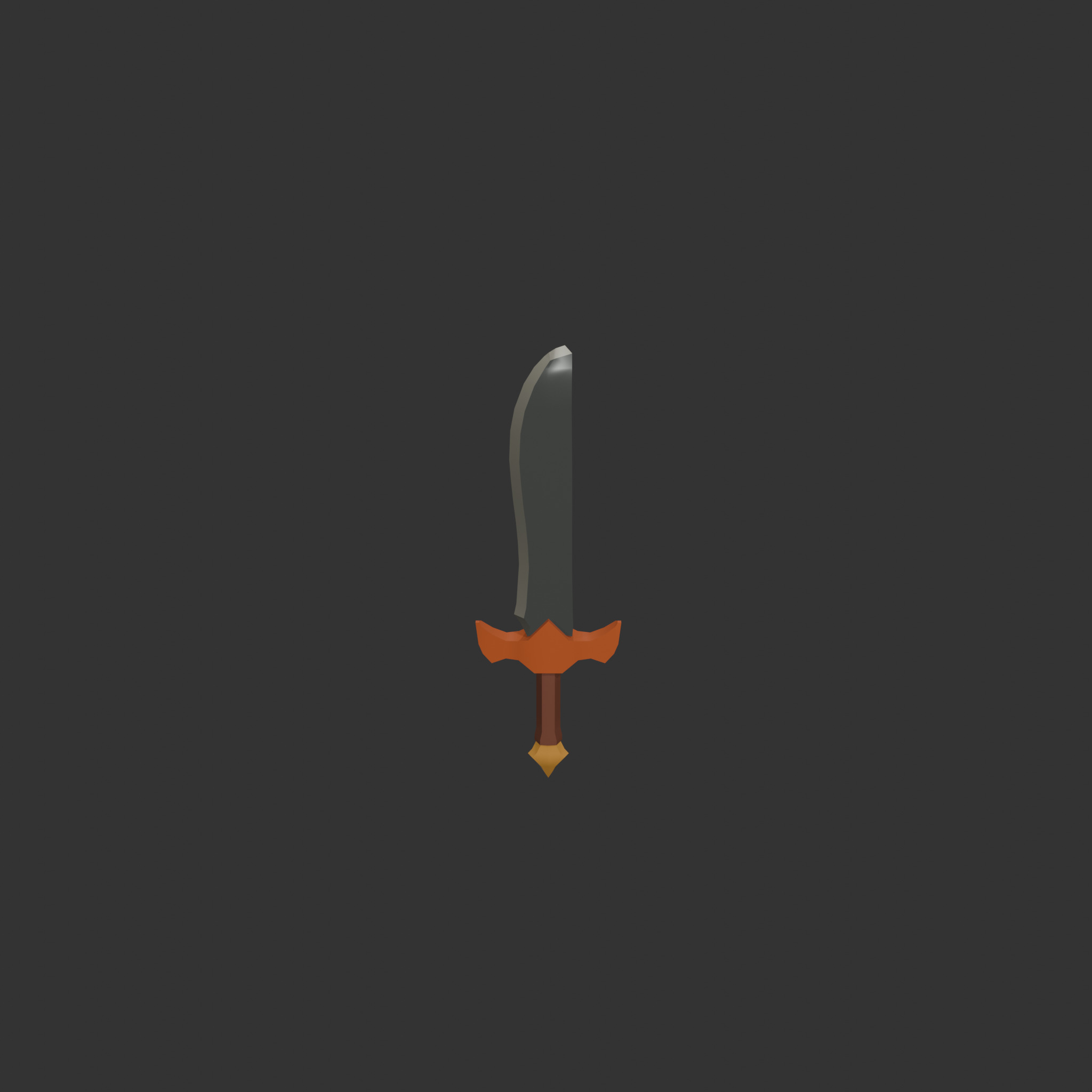 10 Stylized Swords Low Poly Weapons for Games Low-poly 3D model_28