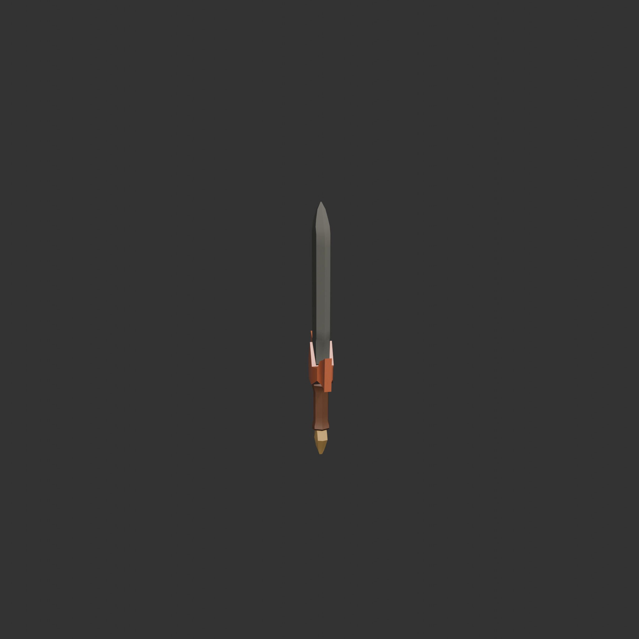 10 Stylized Swords Low Poly Weapons for Games Low-poly 3D model_26
