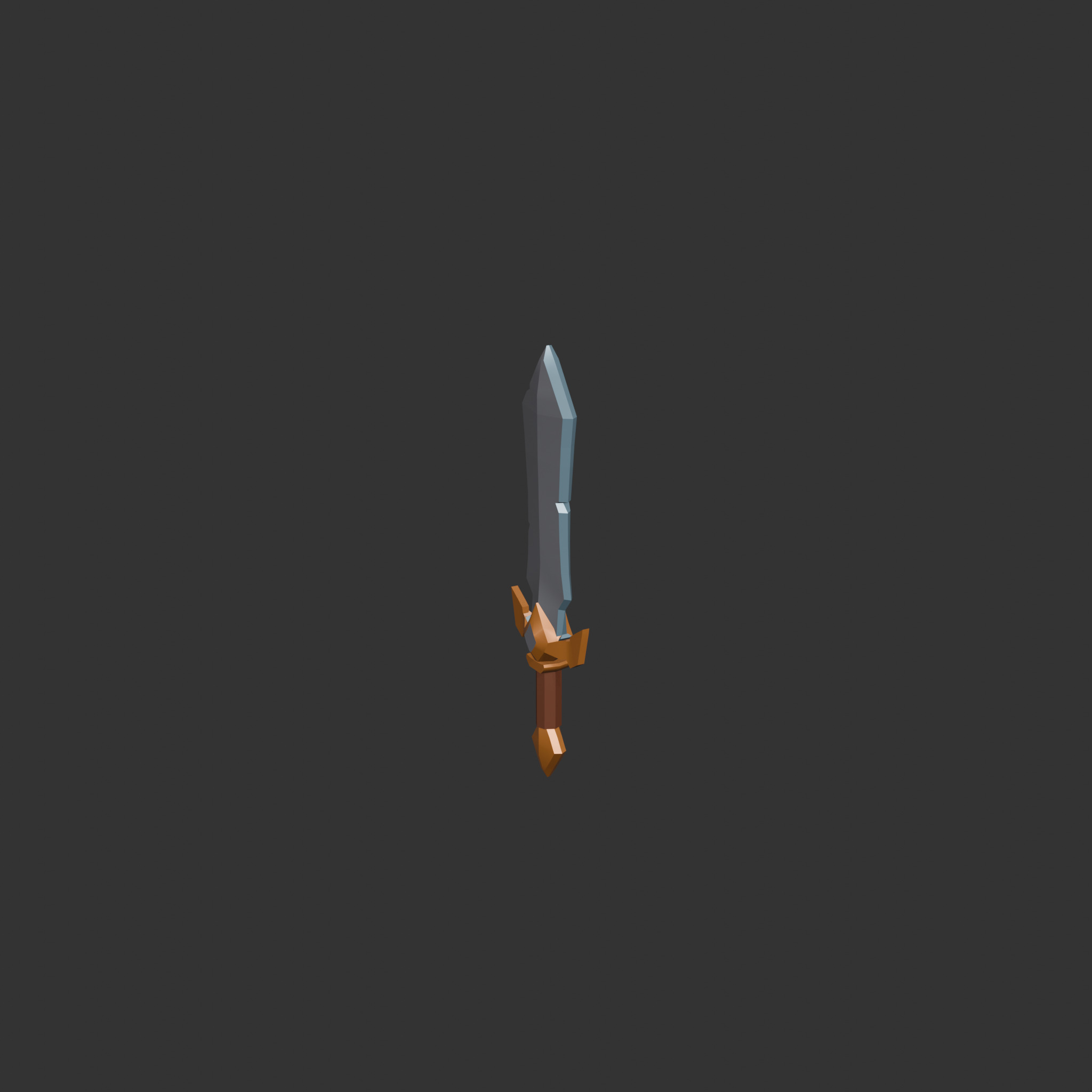 10 Stylized Swords Low Poly Weapons for Games Low-poly 3D model_8