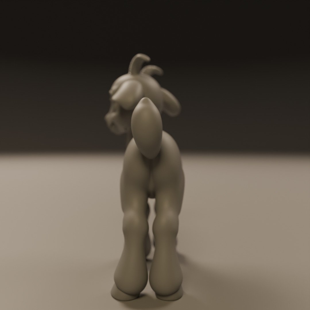 baby goat 3D print model_2