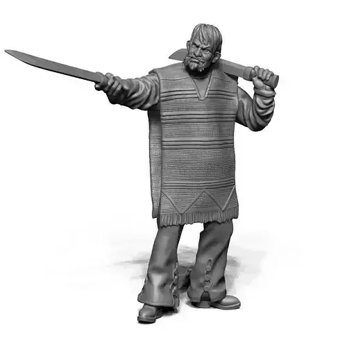 Esteban Cruz - Outlaw Wrassler 3D print model
