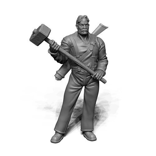 Jacob Sparks - Outlaw Wrassler 3D print model