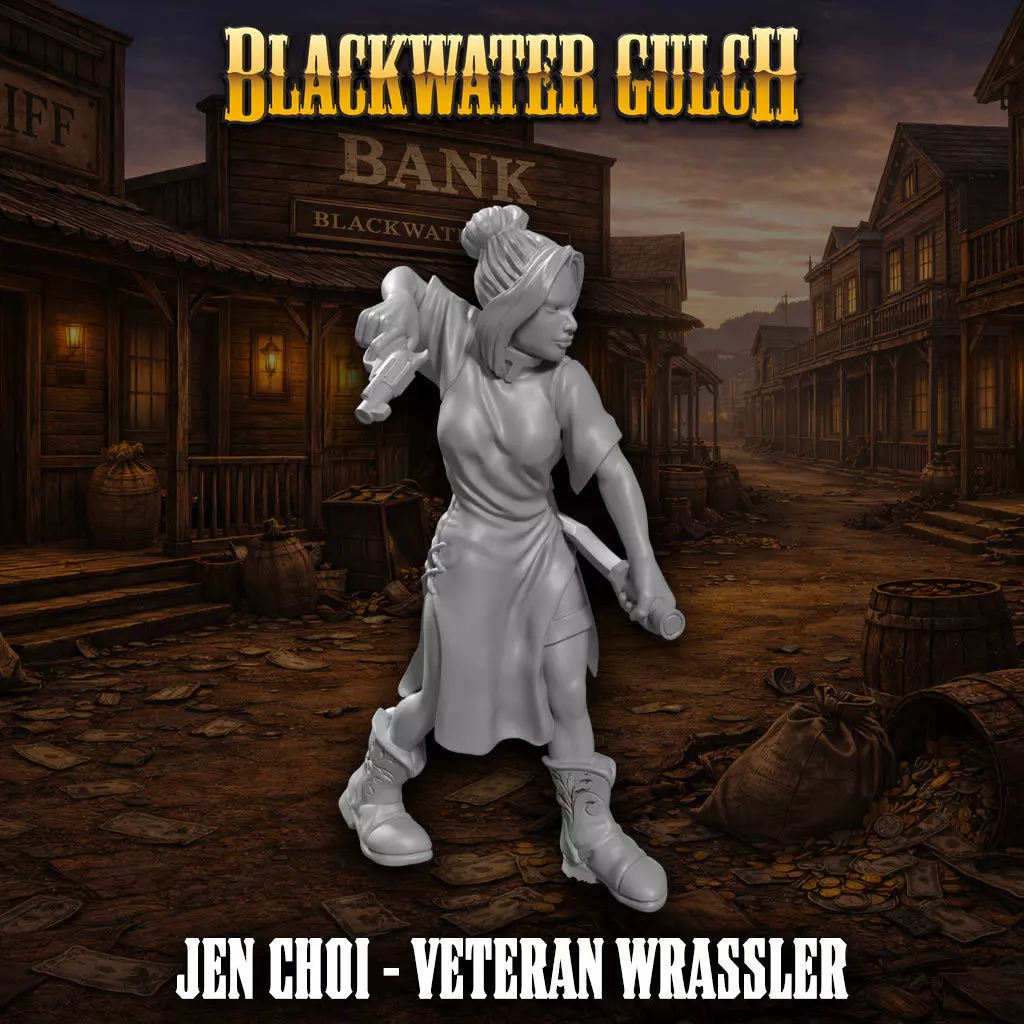 Jen Choi - Veteran Wrassler 3D print model