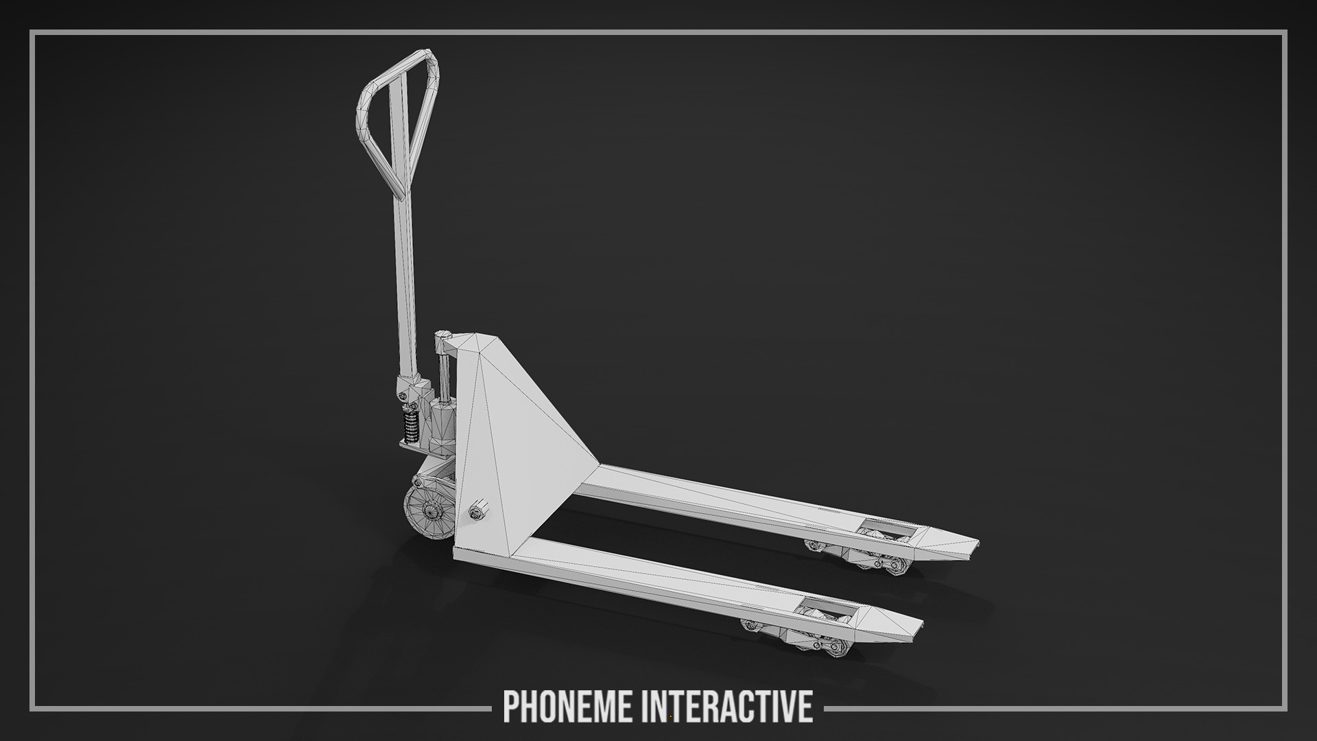 Pallet Jack 3D Model - Game Ready Industrial Prop Low-poly 3D model_4