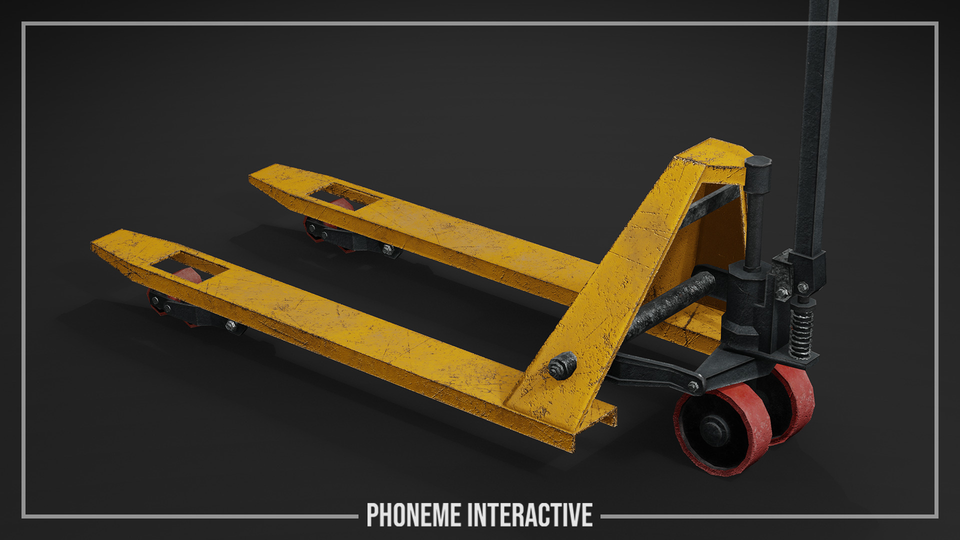 Pallet Jack 3D Model - Game Ready Industrial Prop Low-poly 3D model_2