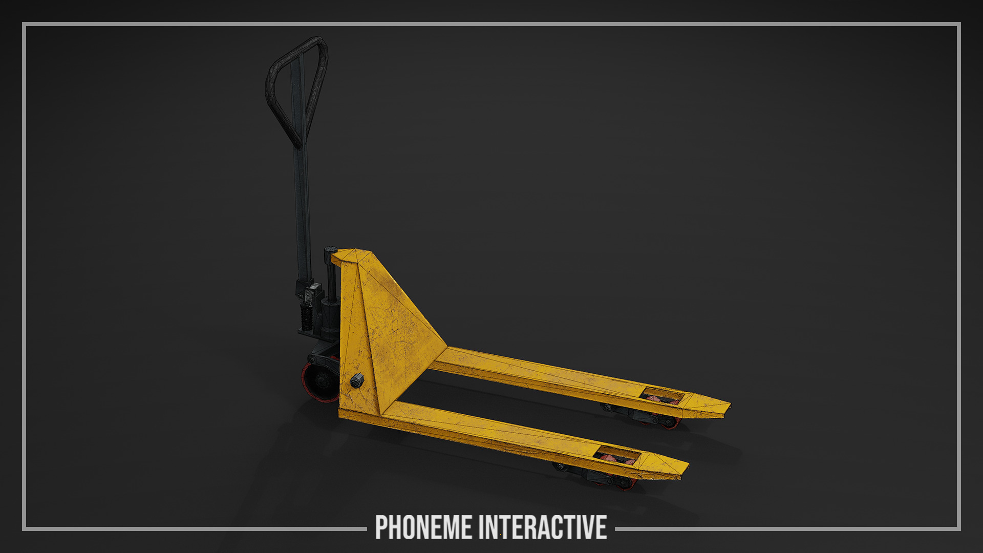 Pallet Jack 3D Model - Game Ready Industrial Prop Low-poly 3D model_3
