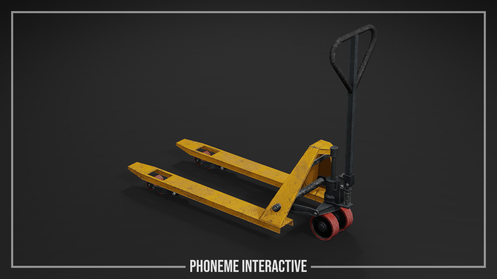 Pallet Jack 3D Model - Game Ready Industrial Prop Low-poly 3D model_1