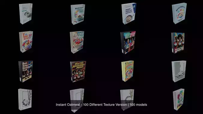 Instant Oatmeal - 100 Different Texture Version