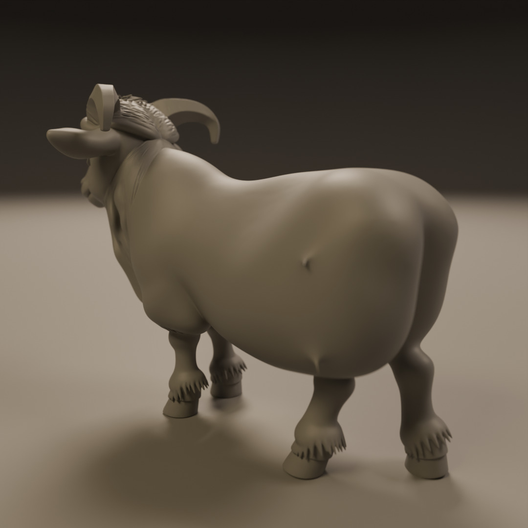 mini goat 3D print model_16