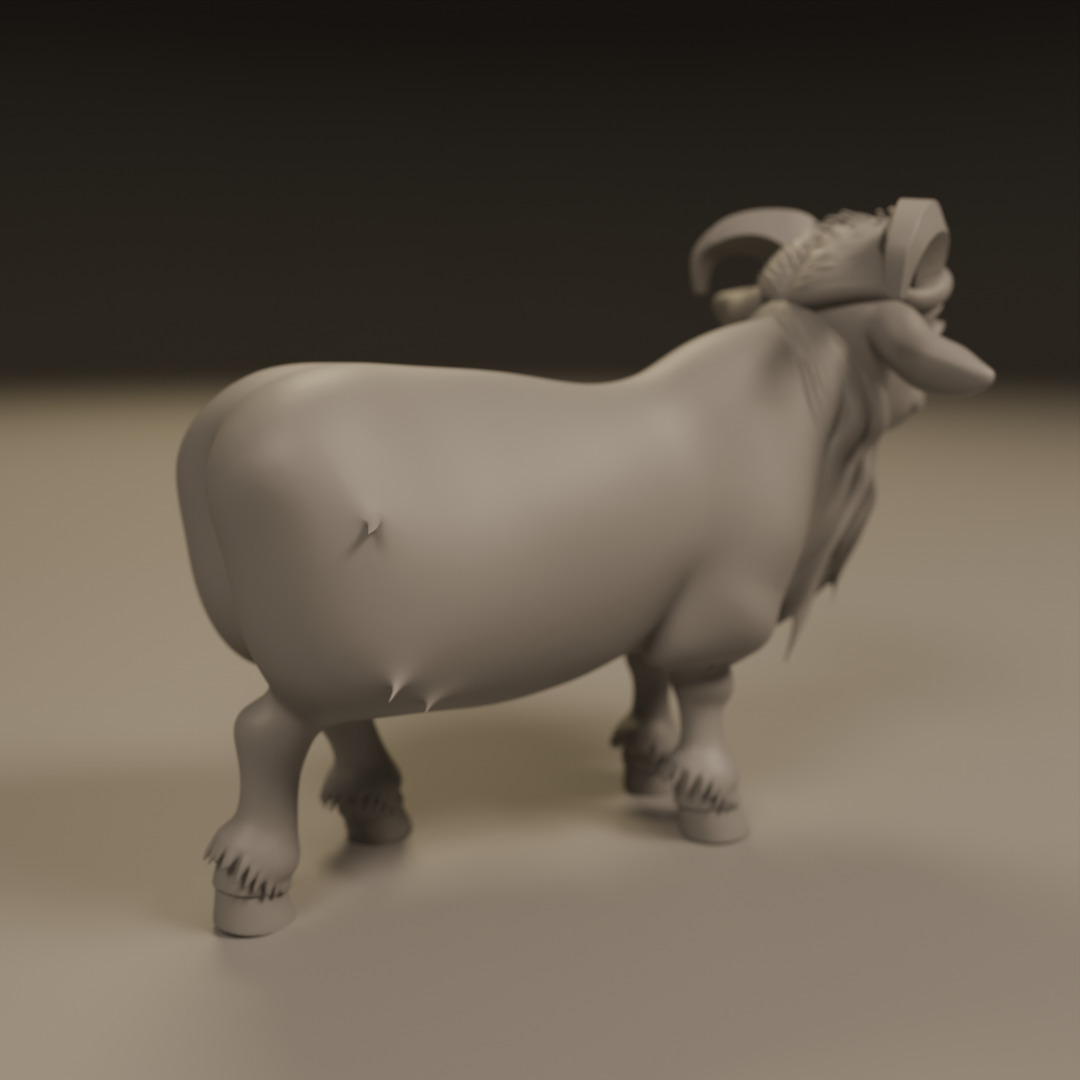 mini goat 3D print model_15