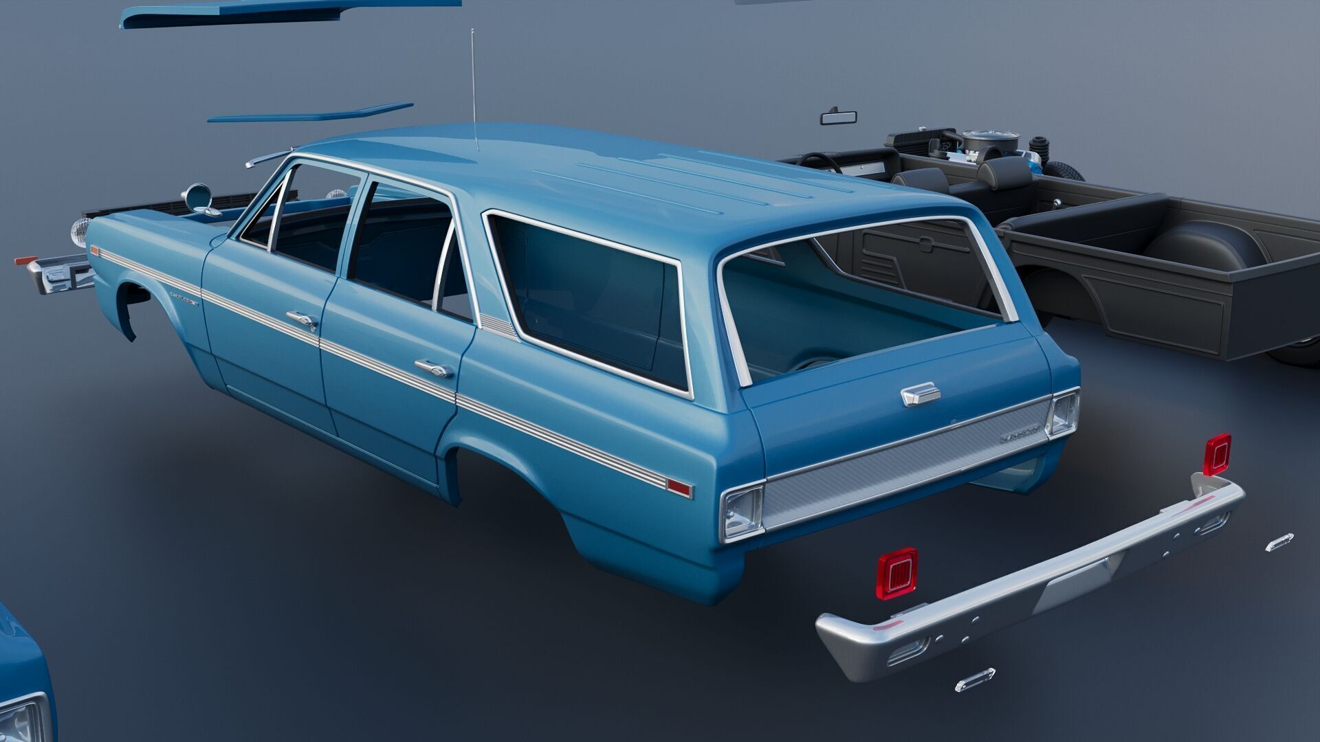 AMC Rambler Station Wagon 1969  3D print model_20