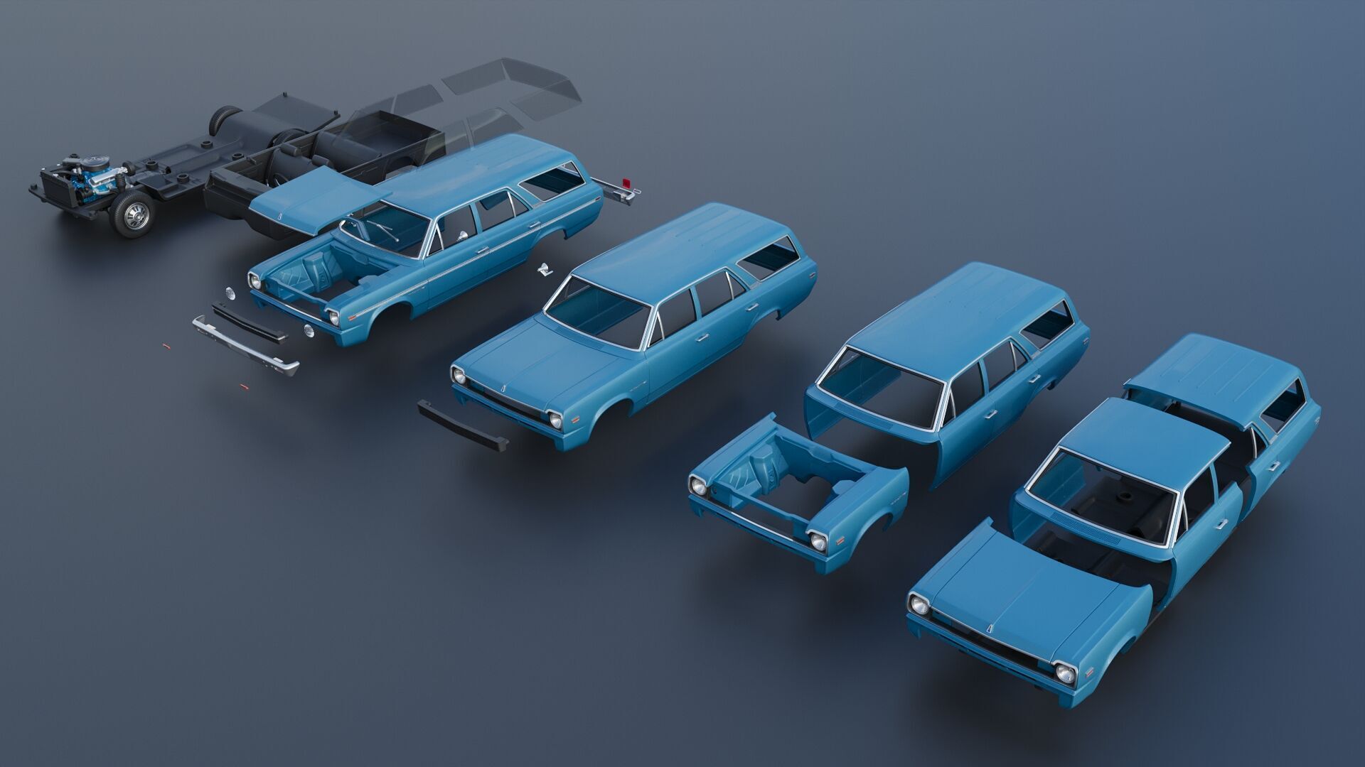 AMC Rambler Station Wagon 1969  3D print model_17