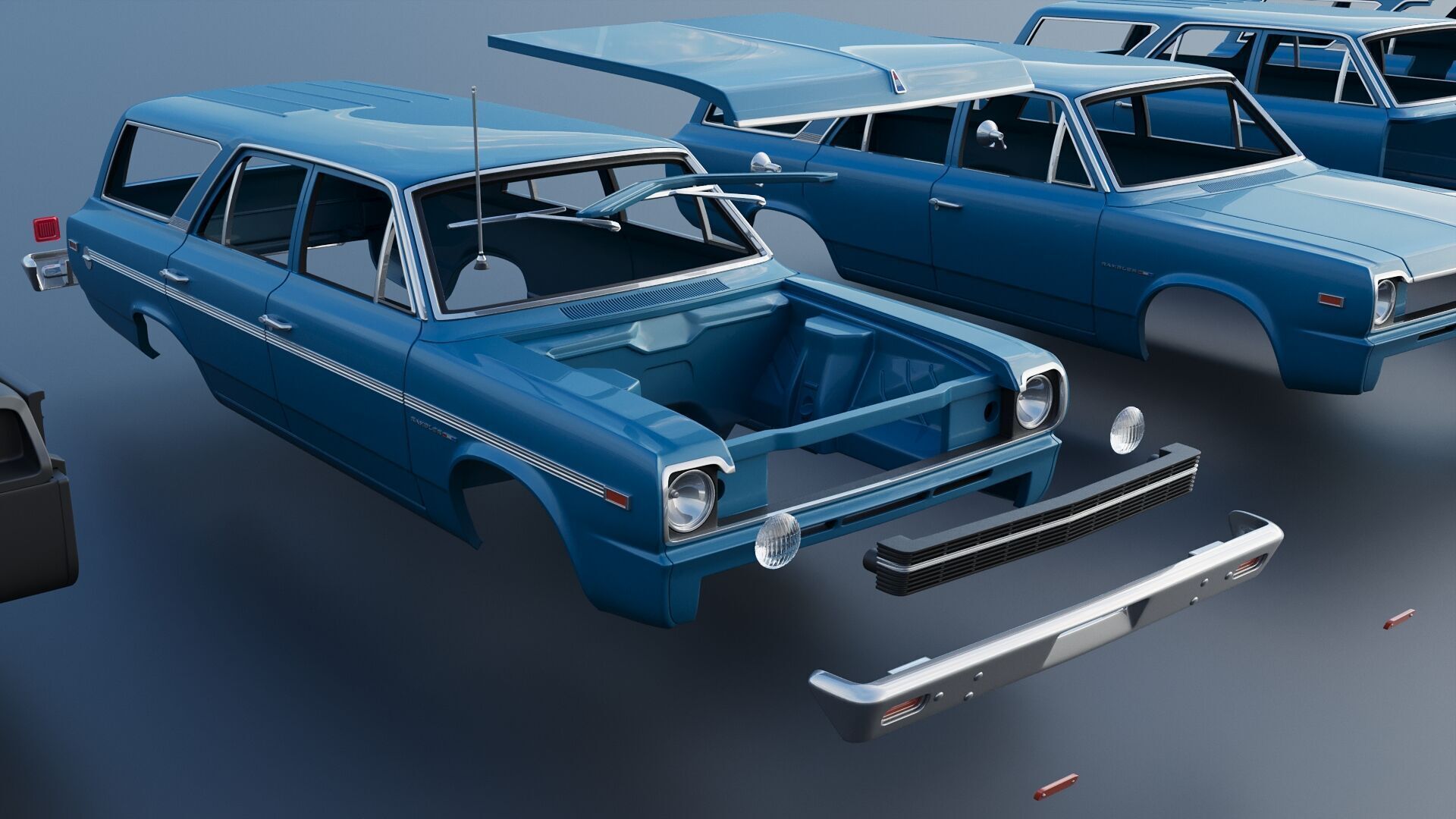 AMC Rambler Station Wagon 1969  3D print model_23