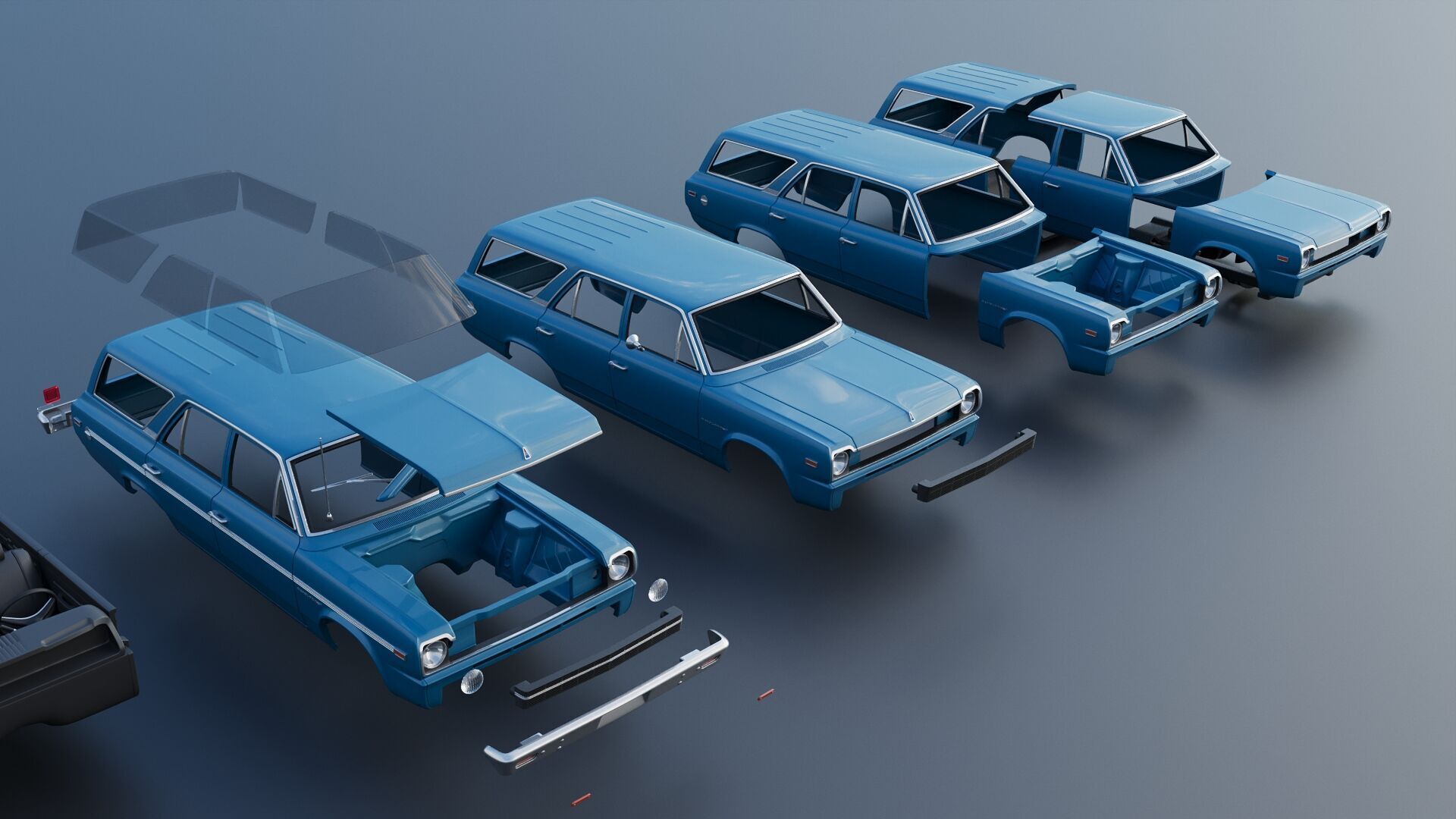 AMC Rambler Station Wagon 1969  3D print model_22