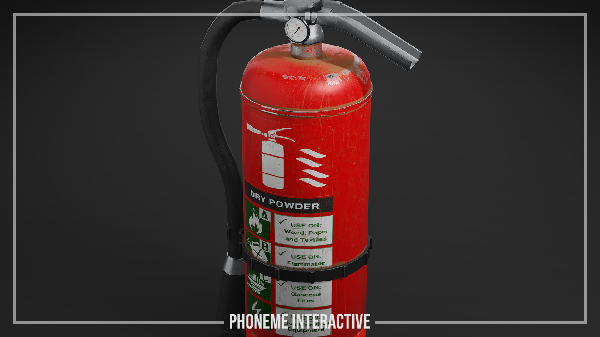 Fire Extinguisher 3D Model - Game Ready LODs Free low-poly 3D model_2