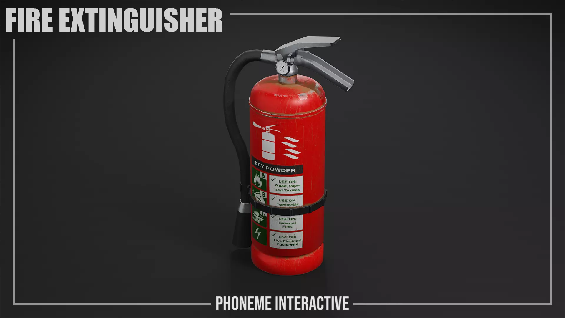 Fire Extinguisher 3D Model - Game Ready LODs Free low-poly 3D model_0