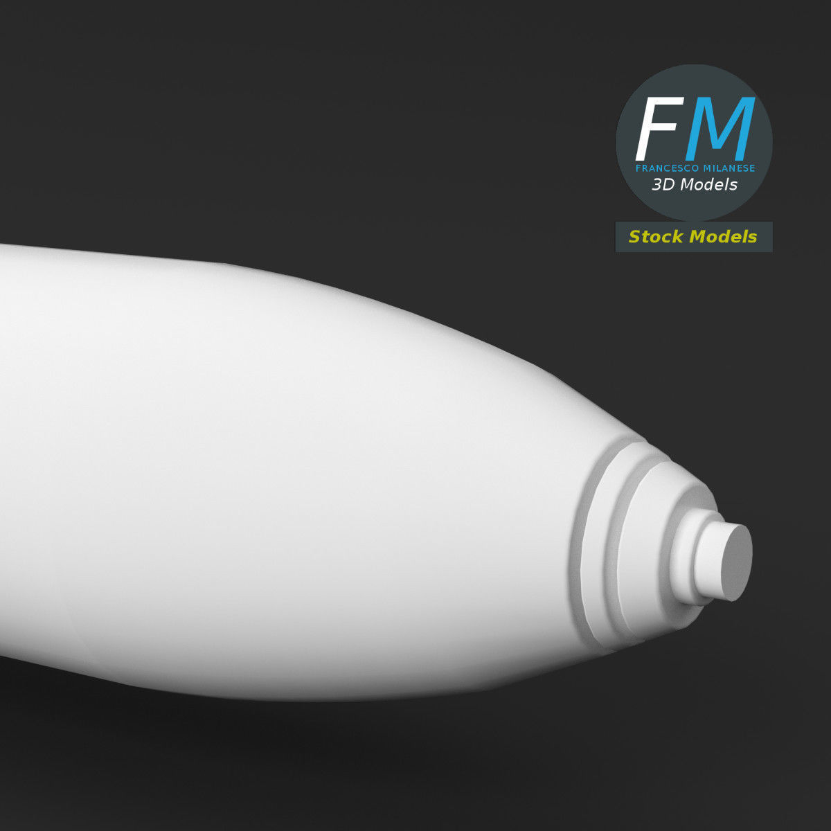 B83 nuclear bomb 3D model_5