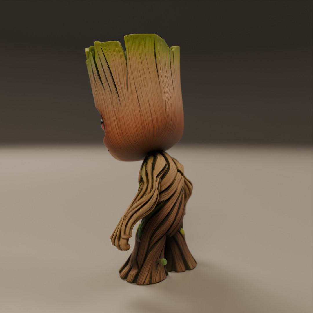 Baby Groot 3D print model_16