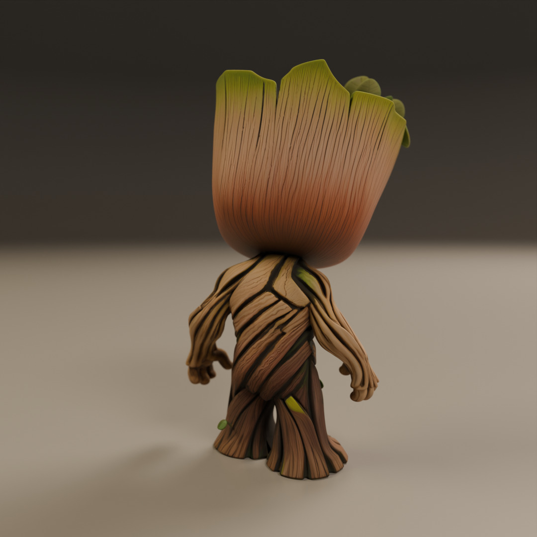 Baby Groot 3D print model_12