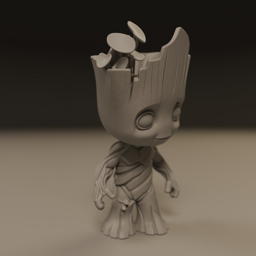 Baby Groot 3D print model_4