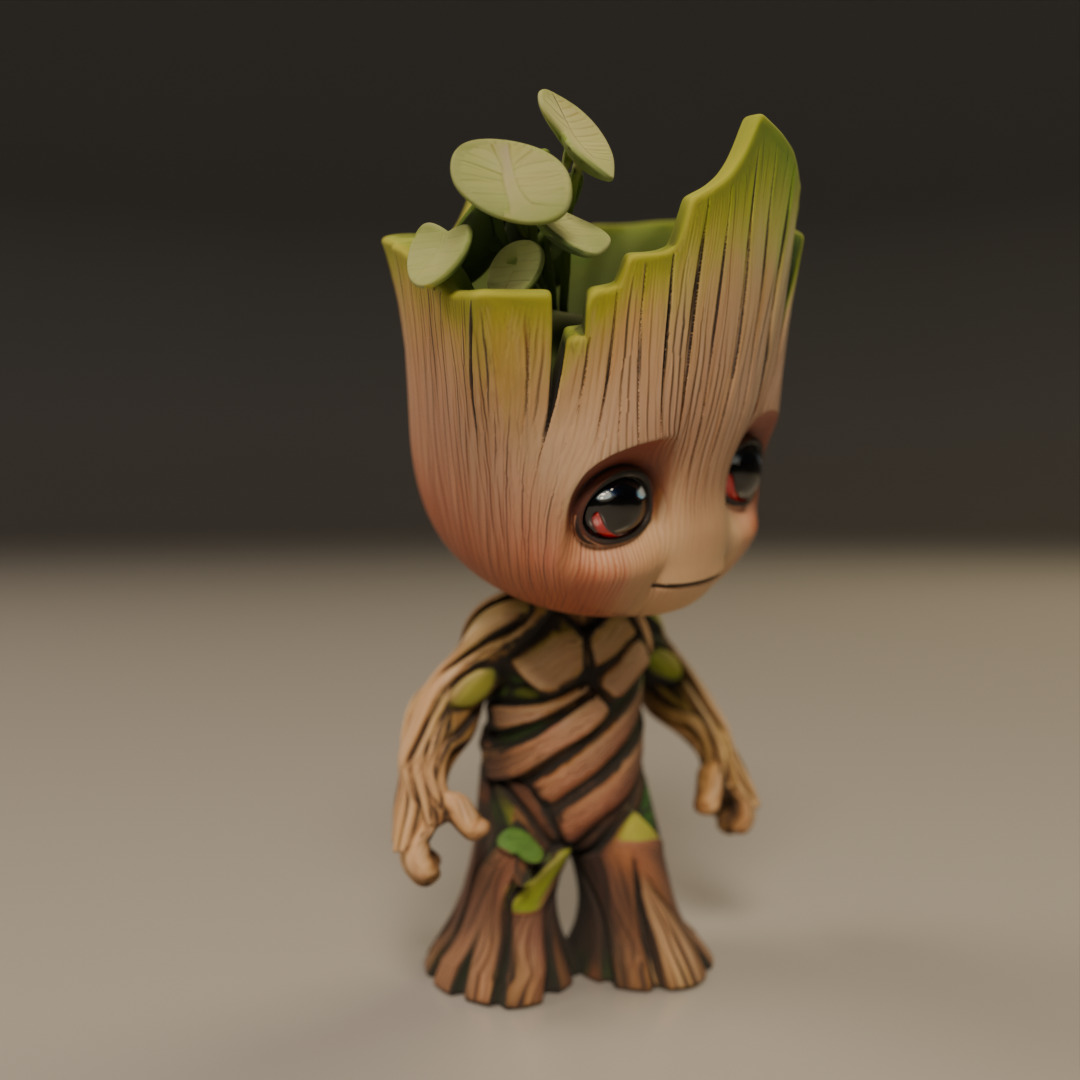 Baby Groot 3D print model_13