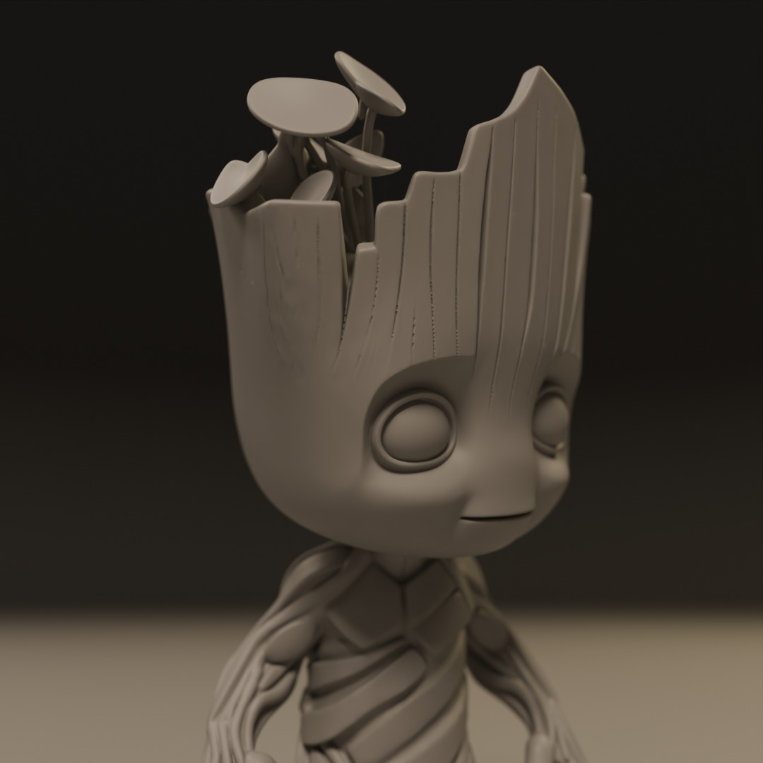 Baby Groot 3D print model_8