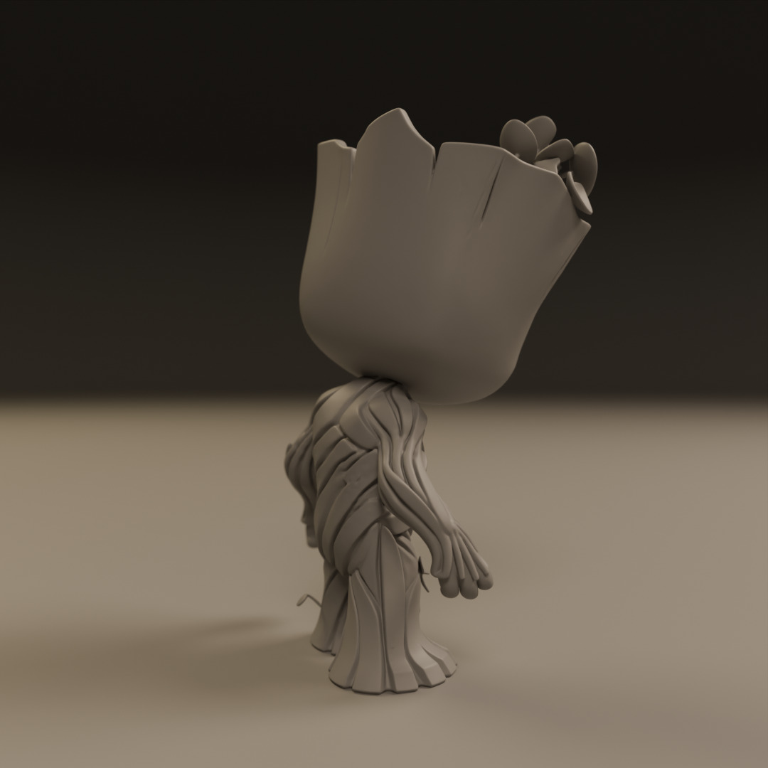 Baby Groot 3D print model_6