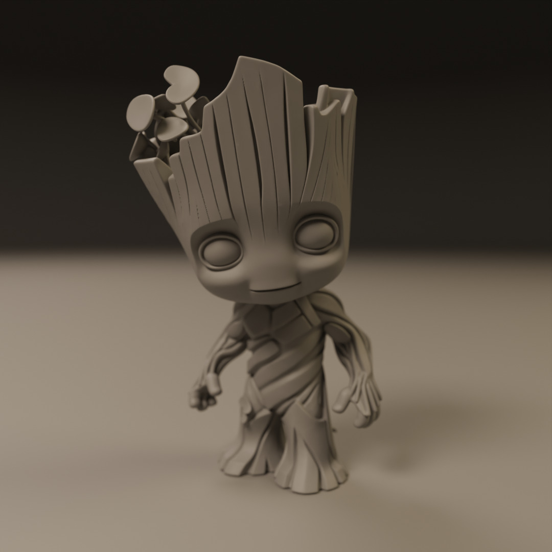 Baby Groot 3D print model_9