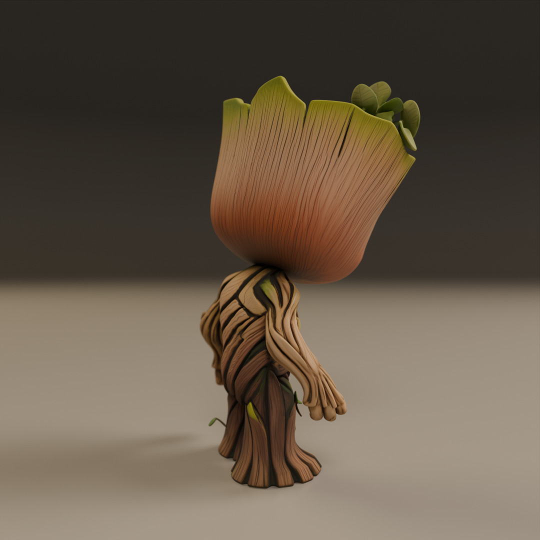 Baby Groot 3D print model_15
