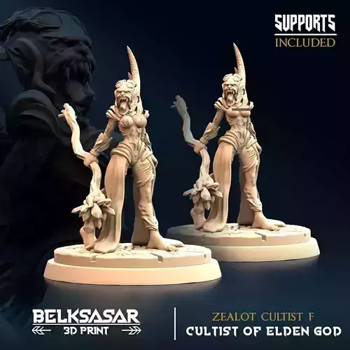 Zealot Cultist F Nude and Normal