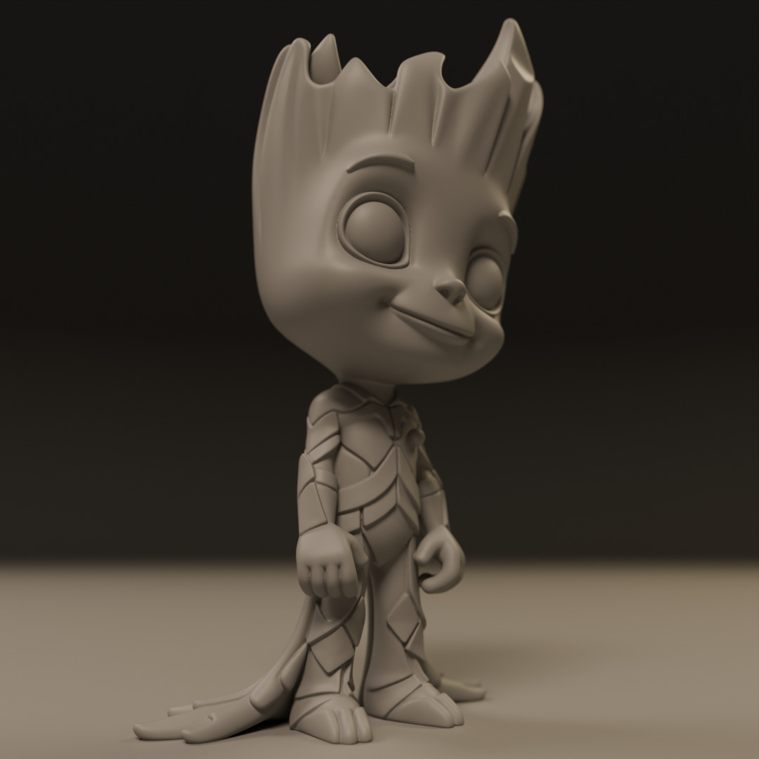 Baby Groot 3D print model_8