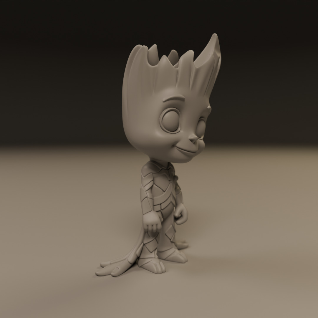 Baby Groot 3D print model_4