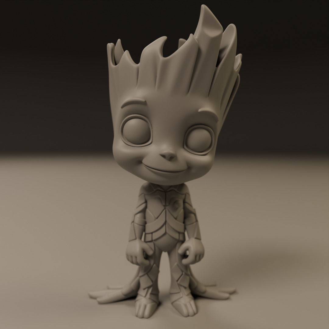Baby Groot 3D print model_9