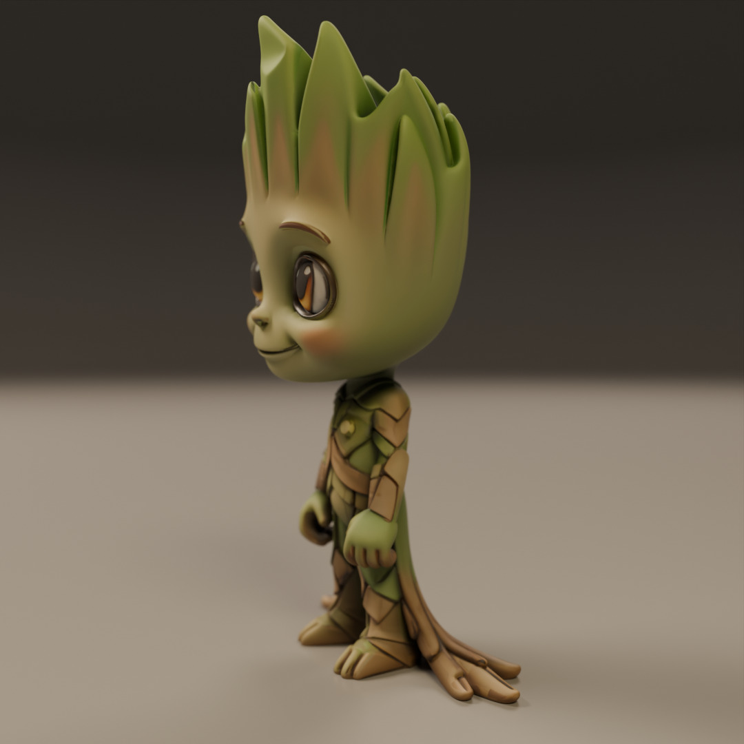 Baby Groot 3D print model_14