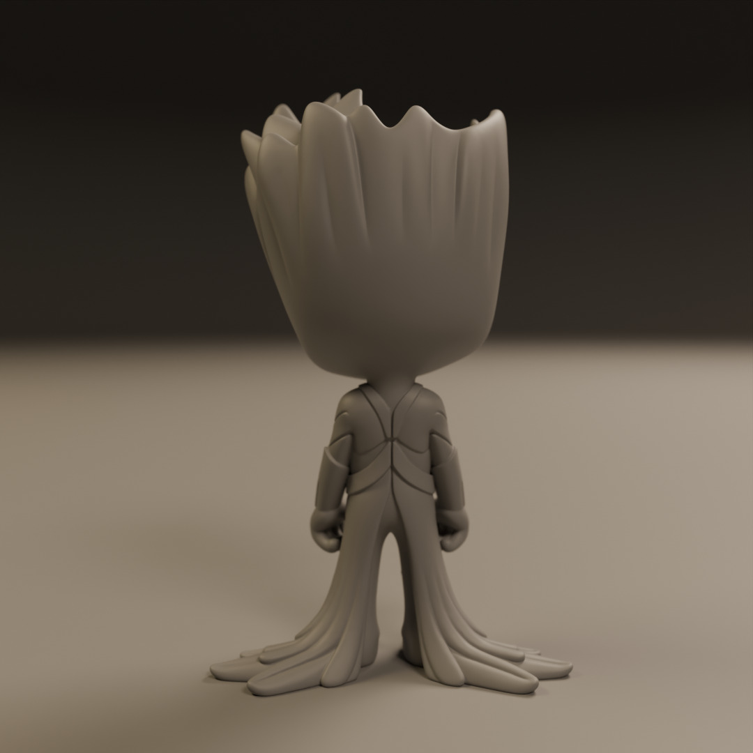 Baby Groot 3D print model_3