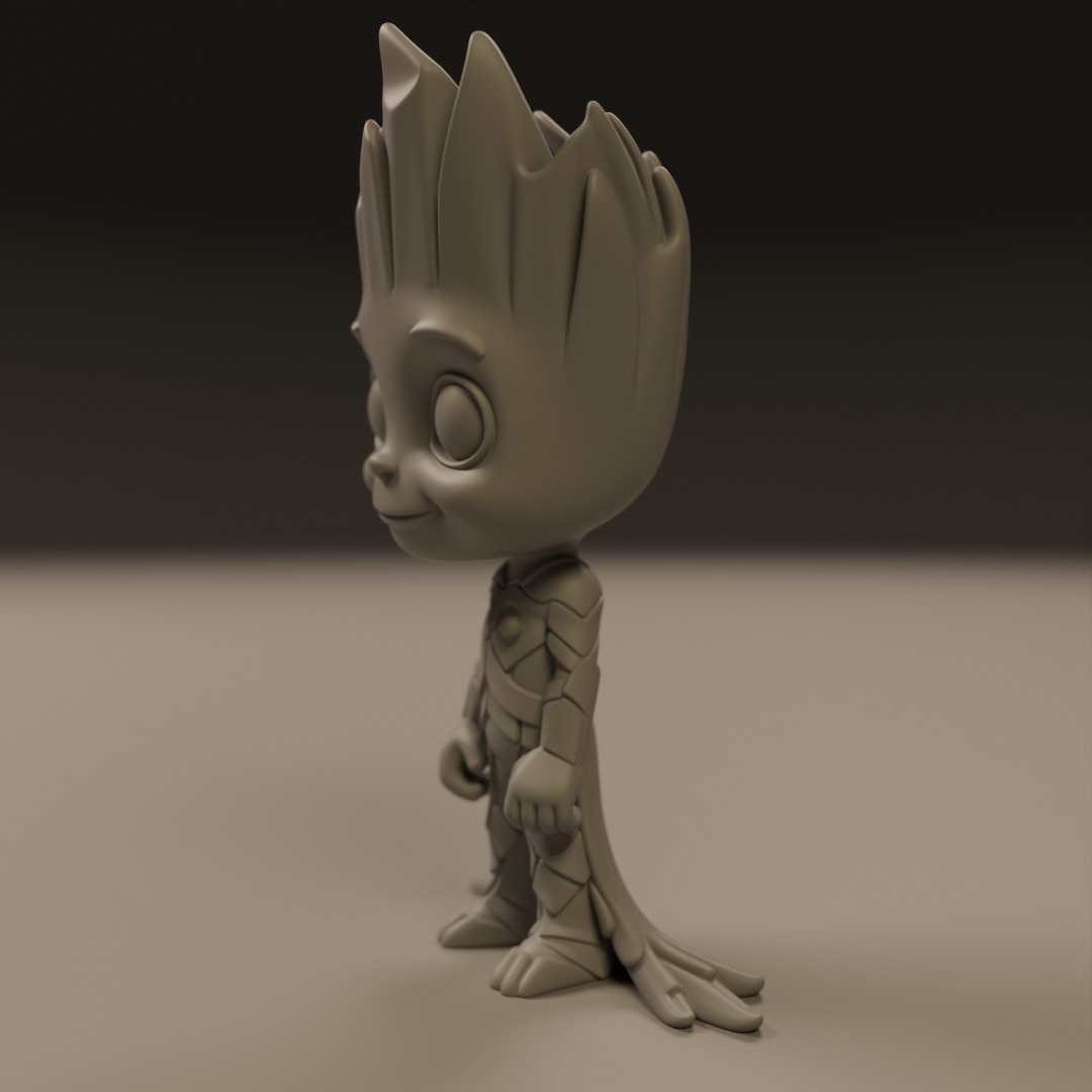 Baby Groot 3D print model_5