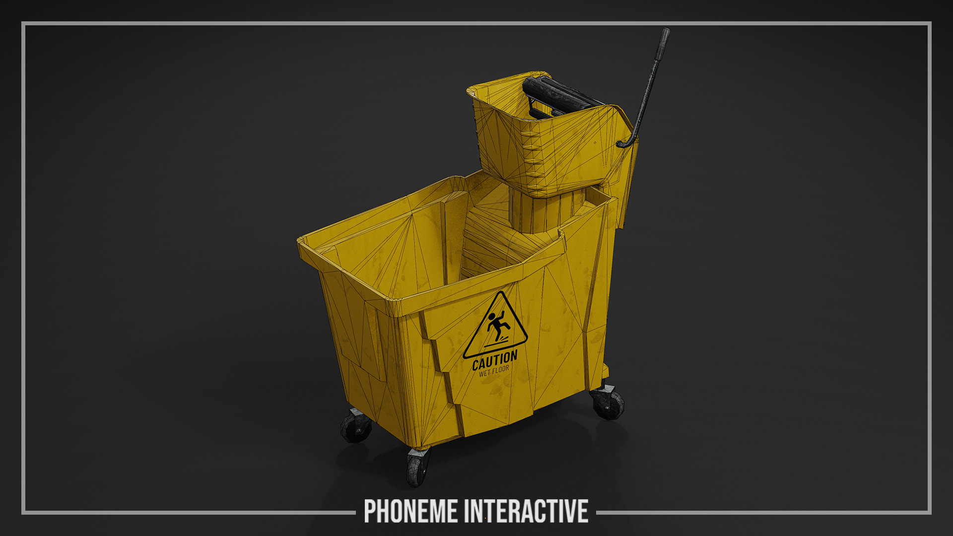 Cleaning Bucket 3D Model - Game Ready with LODs Low-poly 3D model_3