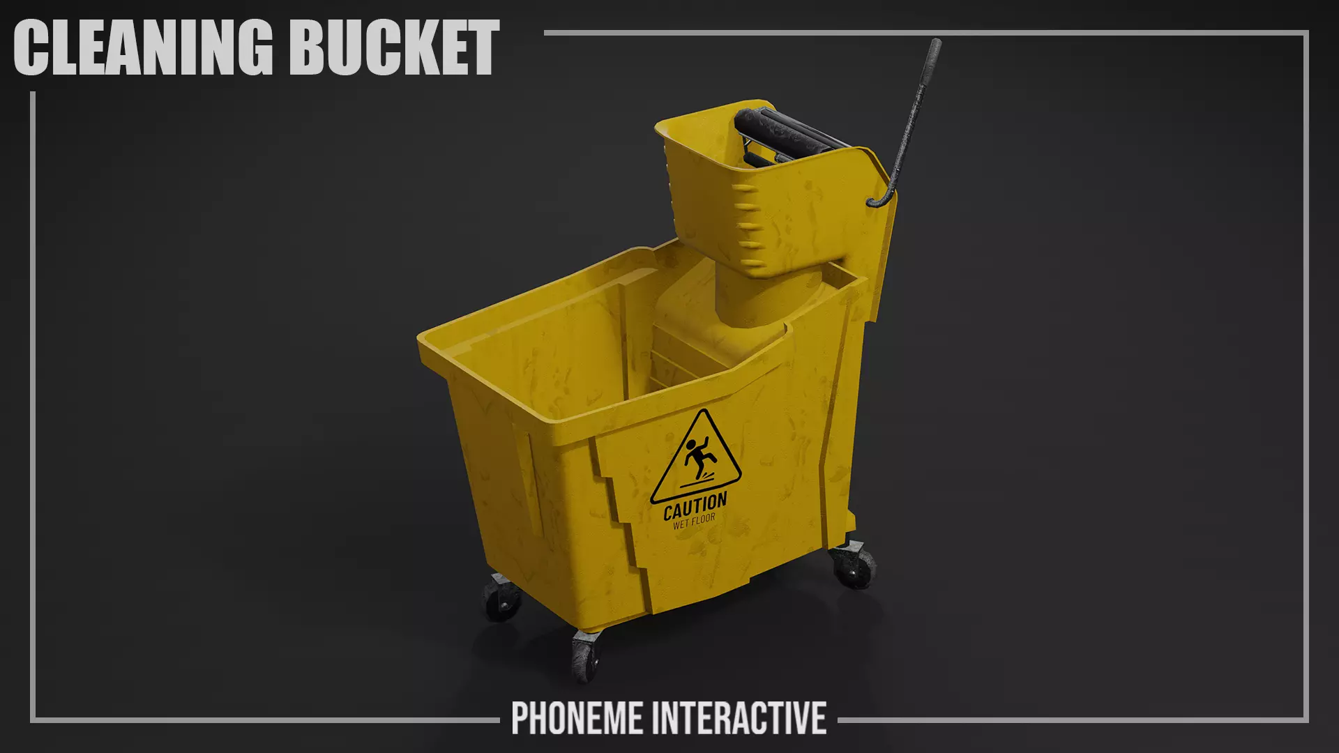 Cleaning Bucket 3D Model - Game Ready with LODs Low-poly 3D model_0