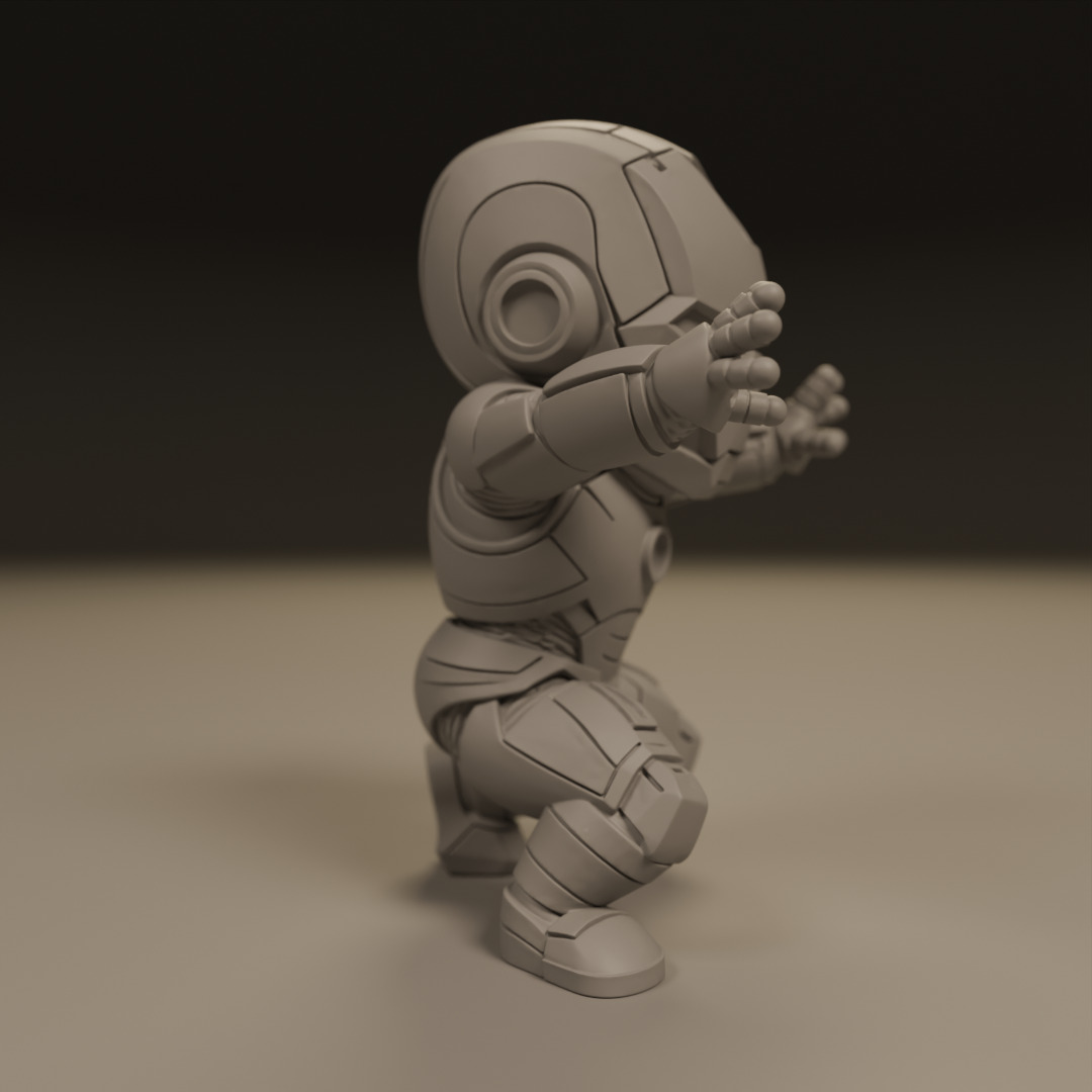 baby iron man 3D print model_1