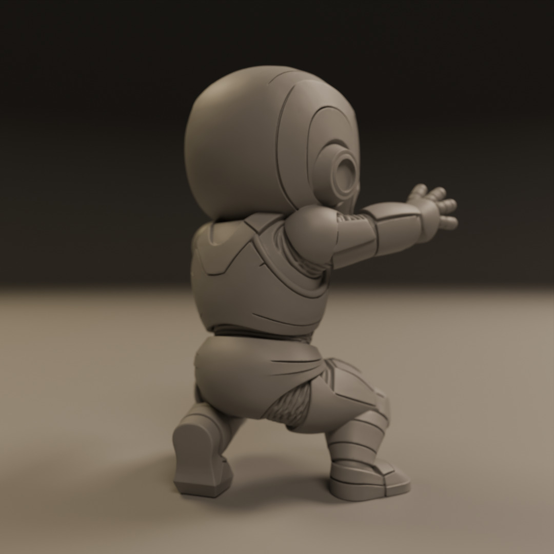 baby iron man 3D print model_6