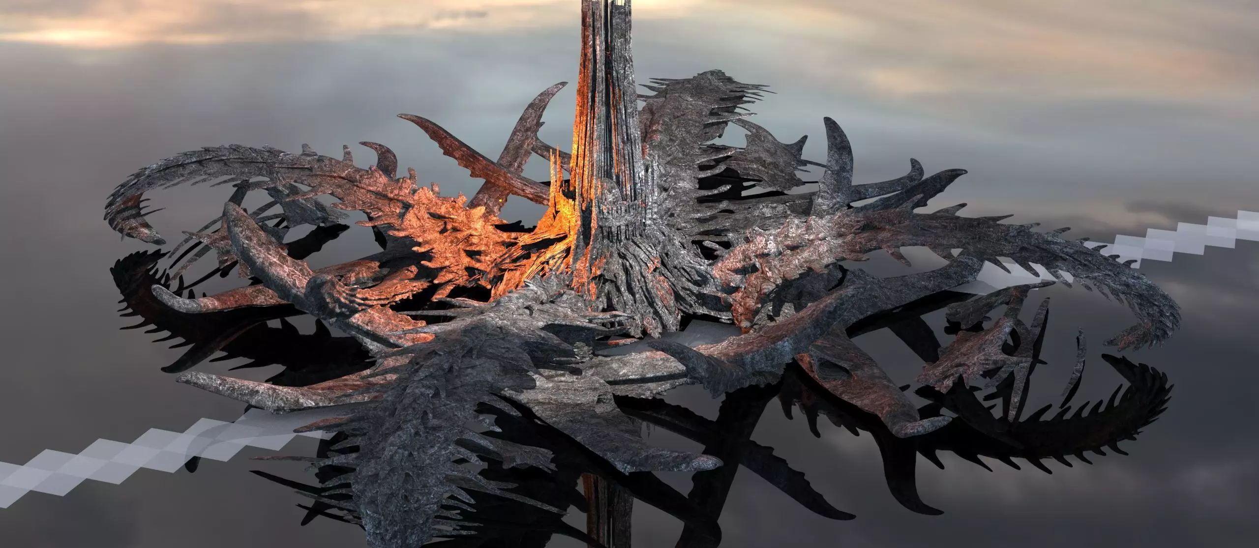 Kraken Great Underwater Temple 3D model_0