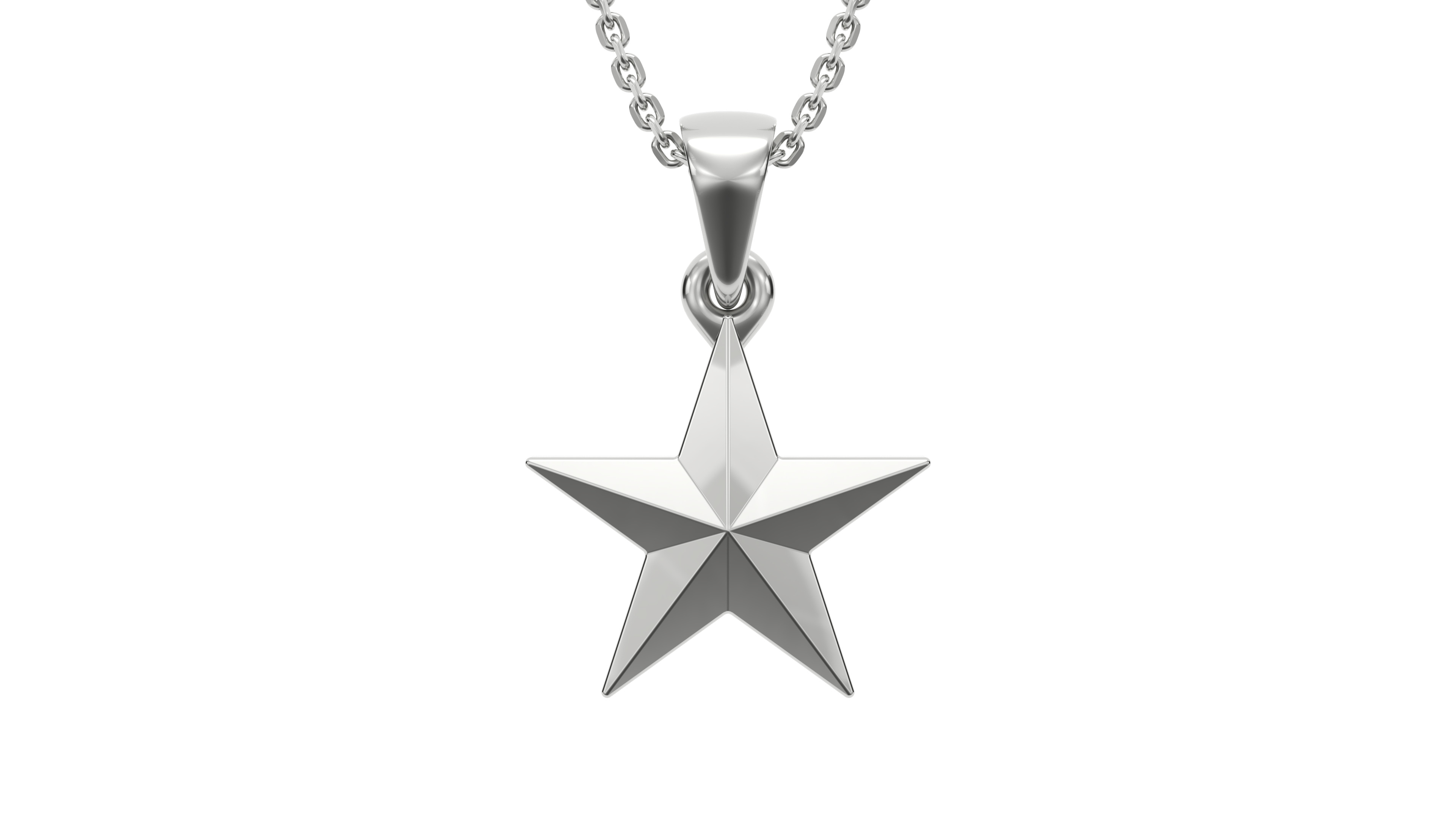 Star pendant V4 3D print model_3