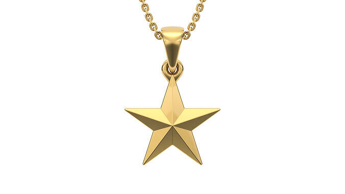 Star pendant V4 3D print model