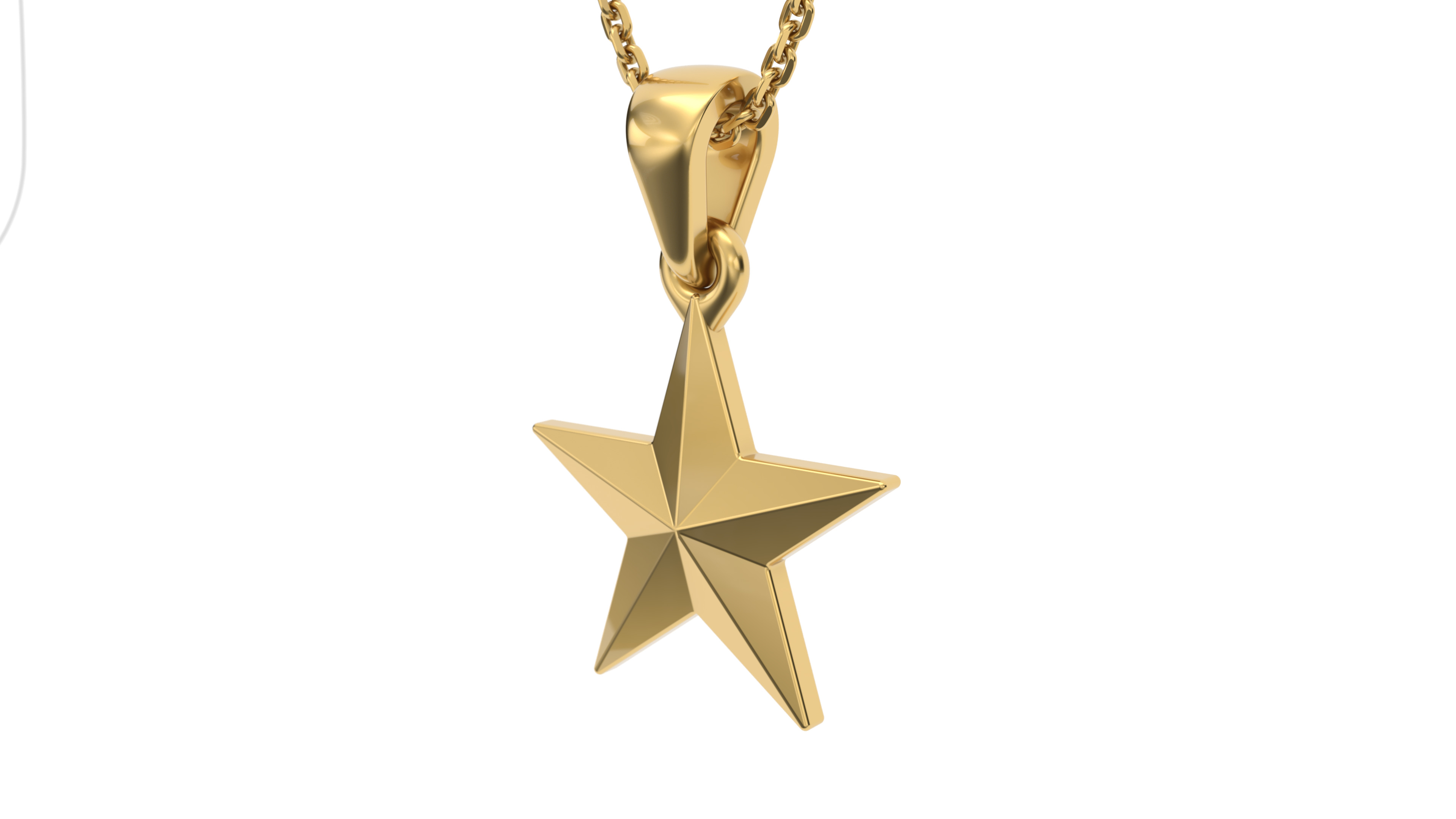 Star pendant V4 3D print model_2