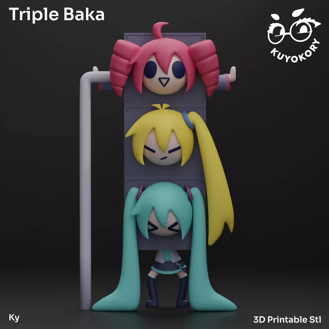 Triple Baka Semaforo Free 3D print model