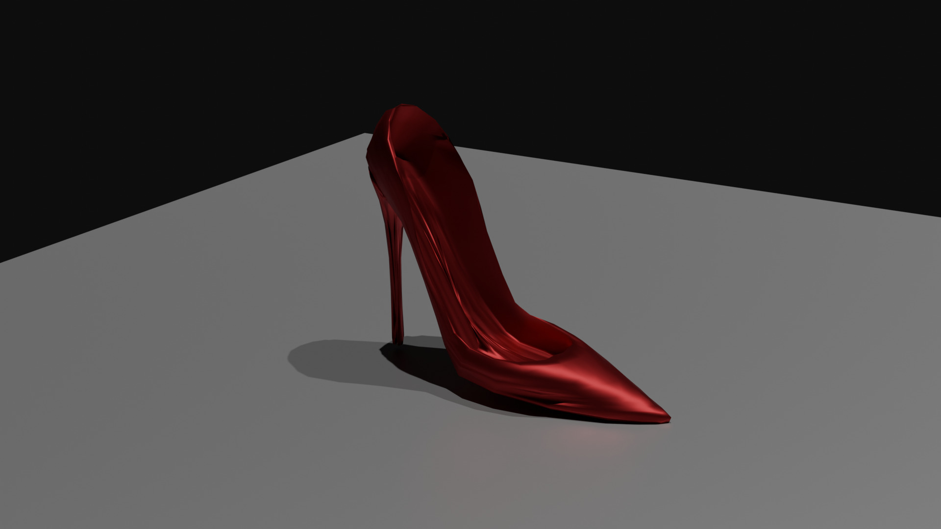 Sleek Heels Mesh  3D model_1