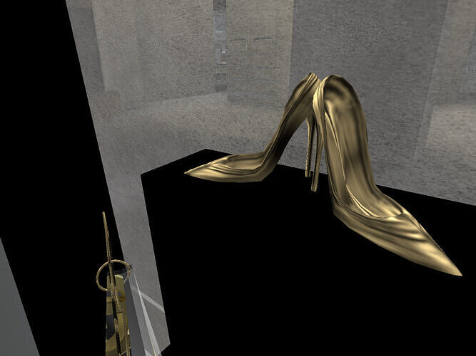 Sleek Heels Mesh  3D model