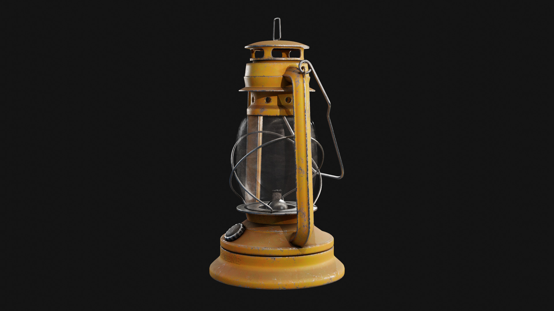 Kerosene Lamp Low-poly 3D model_16