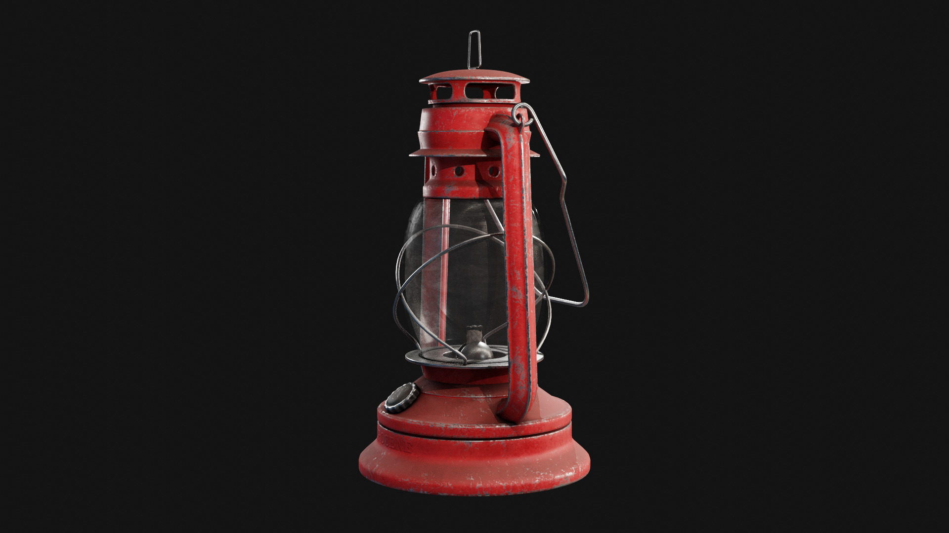 Kerosene Lamp Low-poly 3D model_17