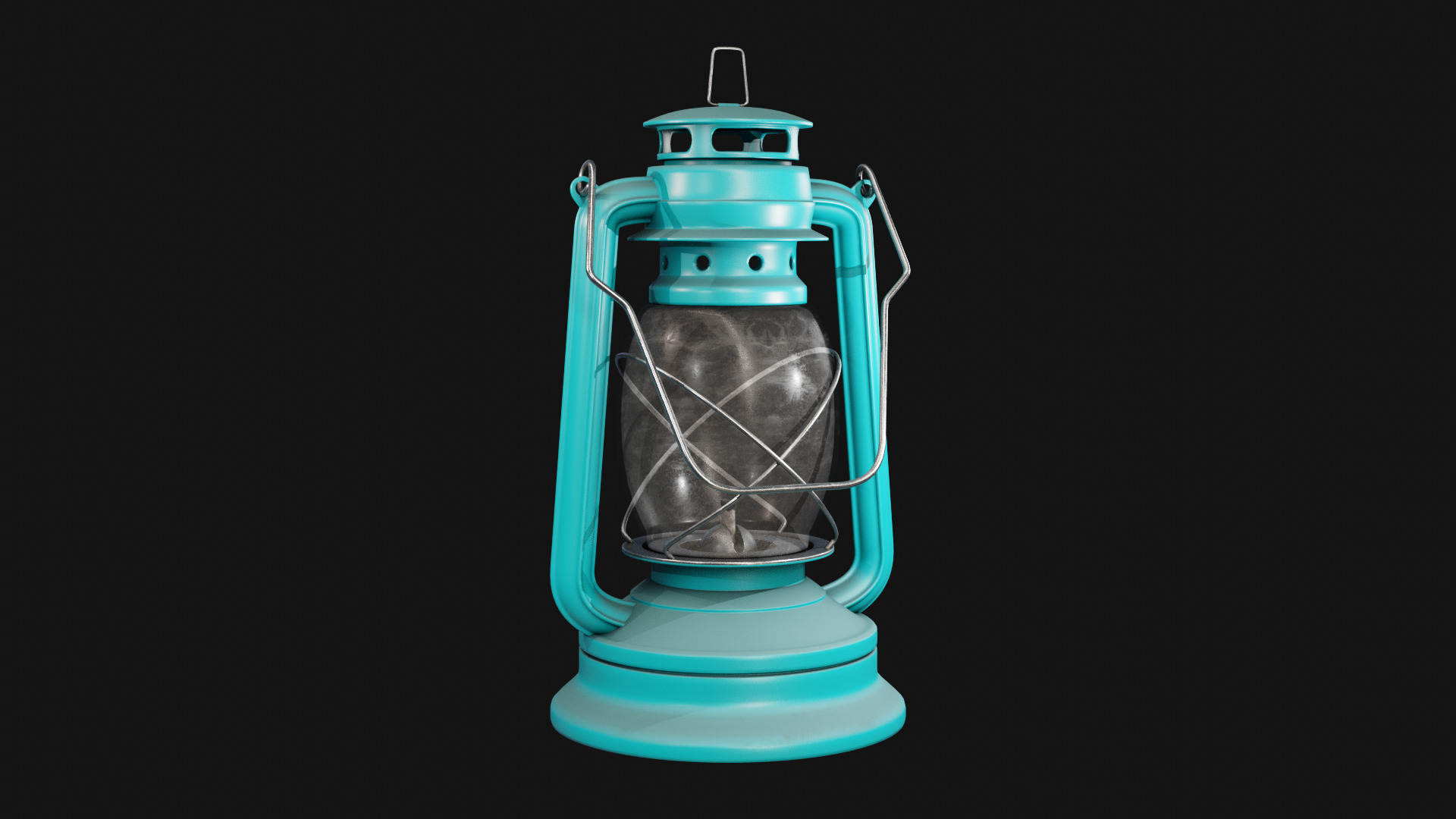 Kerosene Lamp Low-poly 3D model_21